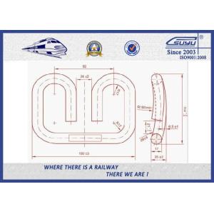Russian Customized Elastic Rail Clips Steel Plain in Track System