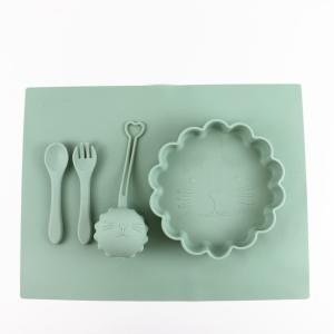 Waterproof Non Slip Silicone Baby Bowl Set With Customized Logo