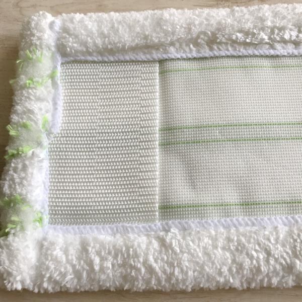 100% polyester absorb water flat mop house keeping wet mop Chinese suppiler with scrape