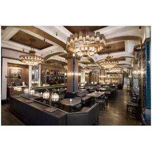 Buy cheap AC 85-265V Voltage Modern Indoor Lighting Large Foyer Chandelier For Chinese Simple Metal Copper Hot Pot Restaurant from wholesalers