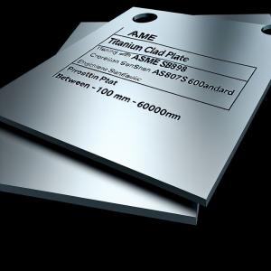 Buy cheap Length 100mm-6000mm ASME SB898 Standard Titanium Clad Plate with 2207 Clad Metal Grade for Corrosion-Resistant Solutions from wholesalers