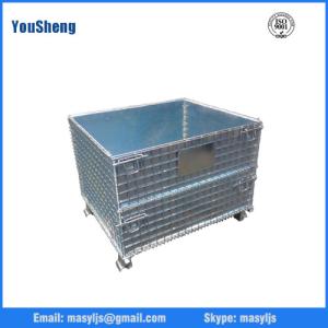 Buy cheap Heavy duty european galvanized nesting storage wire mesh container from wholesalers