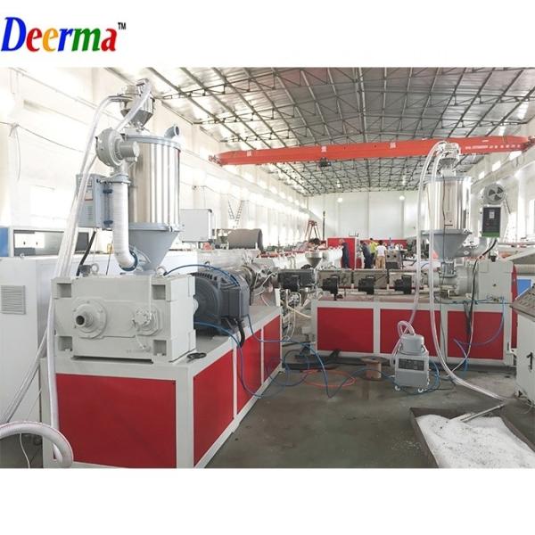 Buy cheap HDPE PP PE Plastic Pipe Machine Production Line With OMRON Temperature Controller And GUOMAO Reduction Gearbox from wholesalers