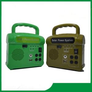 Buy cheap Hot sale 10w mini portable solar lighting system, solar power system, solar power kits with FM radio cheap price from wholesalers