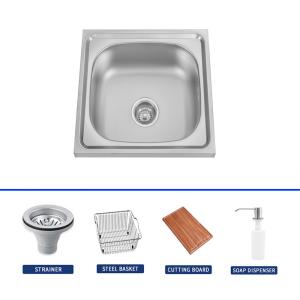 Buy cheap Topmount Square Kitchen Sink Elegant Gold Finish Customizable Design from wholesalers