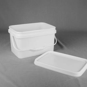 Buy cheap 10L Toy Plastic Packaging Bucket Rectangular Handle With Lid from wholesalers
