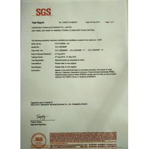 Hongkong Towin Electronics Co., Ltd. Certifications