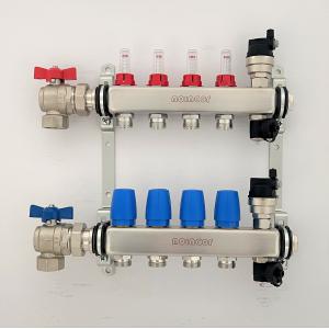 1" Angle Ball Valve For Manifolds , Floor Manifold Angle Union Ball Valves,