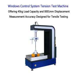 Buy cheap Tension Test Machine with 45kg Load Capacity, 0.001mm Displacement Accuracy, and 0.5-500kN Test Force Range from wholesalers