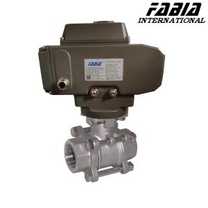 Buy cheap Electric High Pressure Three Piece Ball Valve With Internal Teeth from wholesalers