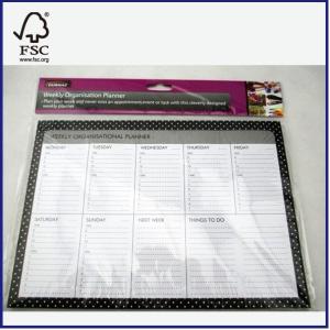 Buy cheap high quality Weekly Organisational planner with 9 pads from wholesalers