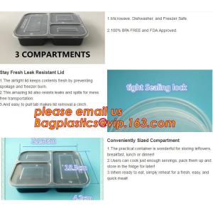 Buy cheap Food grade plastic disposable plastic take away bento box with 4 compartment,Containers Plastic Leakproof Food Container from wholesalers