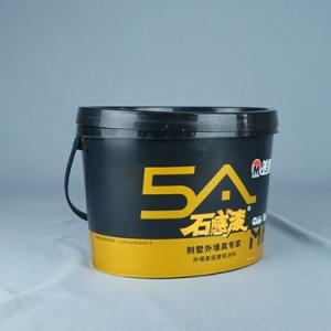 5kg Special Shaped Paint Plastic Bucket With Lid And Handle