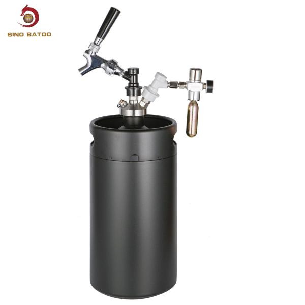 SS304 Double Wall 5L Carbonated Drink Ball Lock Mini Keg