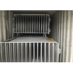 Hot Dipped Galvanized Crowd Control Barriers 1090mm x 2500mm 14 microns hdg pre
