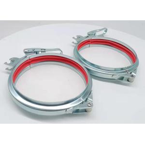 Buy cheap Flange Pipe Connection Adjustable Bolt Seal 125MM Galvanised Pipe Clamps from wholesalers