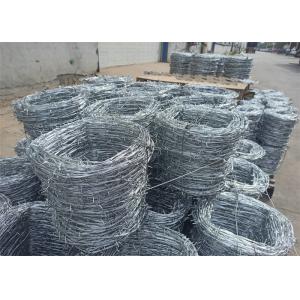 Traditional Double Twist Barbed Wire Galvanized Steel Material Protection