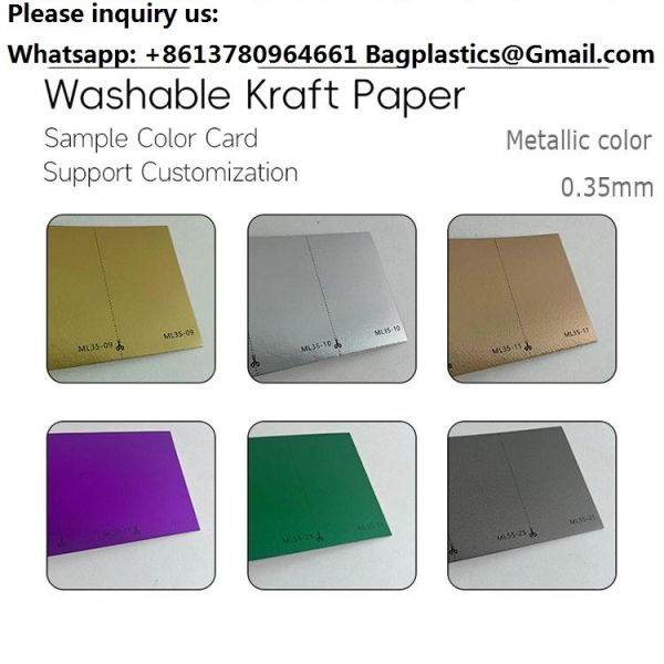 Washable Kraft Paper Bag Fabric Jacron Palnt Paper Washable Craft Paper Roll Suppliers Washable Kraft Paper, Vegan Leather, Waterproof Fabric 250g