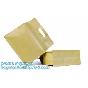 Buy cheap Stand up k kraft paper bags with clear window,resealable zipper stand up clear window brown kraft paper bag BAGEAS from wholesalers