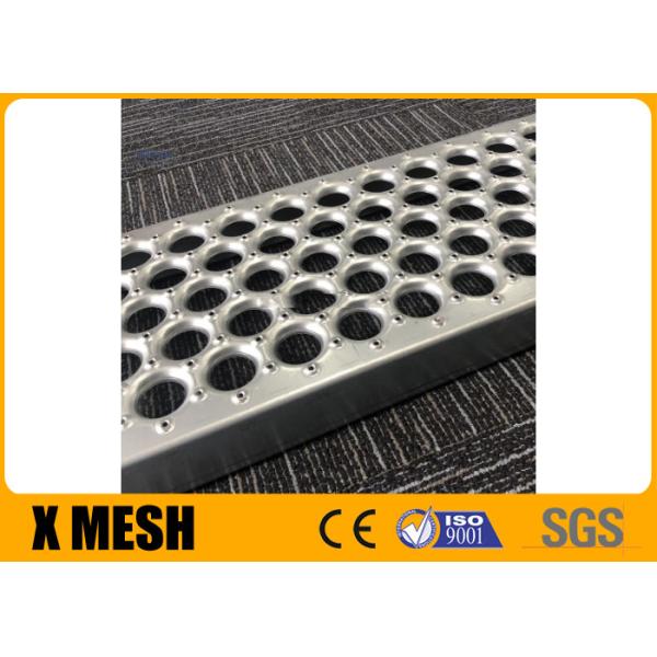 Buy cheap Perforated HDG Galvanized Steel Grating Stair Tread With Securing Brackets from wholesalers