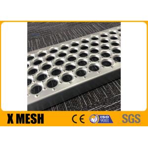 Buy cheap Perforated HDG Galvanized Steel Grating Stair Tread With Securing Brackets from wholesalers