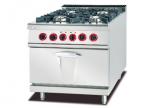 Buy cheap Free Standing 4 Burners Commercial Gas Range 800 X 900 X 940 With Electric Oven 220V from wholesalers