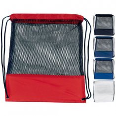 Buy cheap Customizable Mesh Drawstring Backpacks Eco-friendly Cloth Drawstring Bag from wholesalers