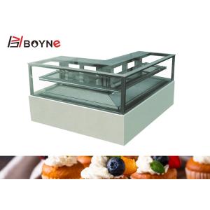 L Type Two Layers Corner Display Freezer Can Custom -Made The Size
