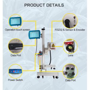 Leadjet Co2 Flying Laser Marking Machine , Online Batch Coding Machine For