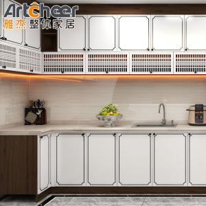 Buy cheap Modern White Lacquer Kitchen Cabinets Made in with Matte Finish and E1 Grade Material from wholesalers