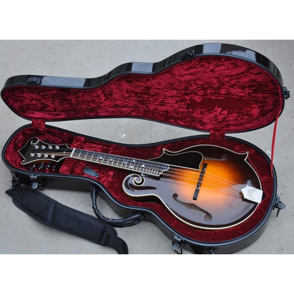 Buy cheap Handmade custom advanced 8 strings QT-F5 mandolin electric guitar with ebony fretboard from wholesalers