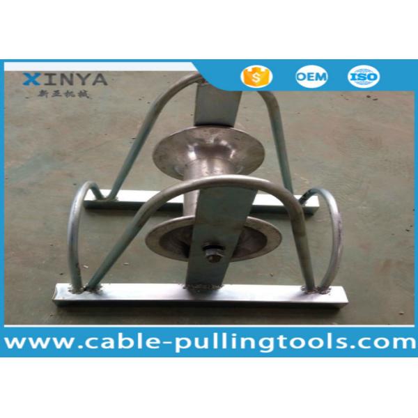 Buy cheap High Strength Underground Cable Tools / Straight Line Cable Roller Zinc Plated With Aluminum Rollers from wholesalers