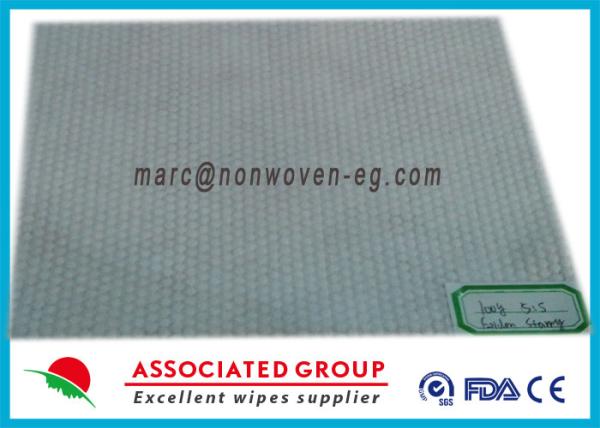 Buy cheap Viscose Polyester Spunlace Nonwoven Fabric Hot Melt Big Dot Pattern from wholesalers