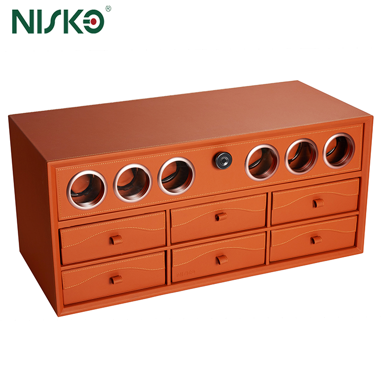 Buy cheap Pull Out Smart Watch Winder 3 Layers Rotating Safe Box Wardrobe Closet Jewelry Storage from wholesalers