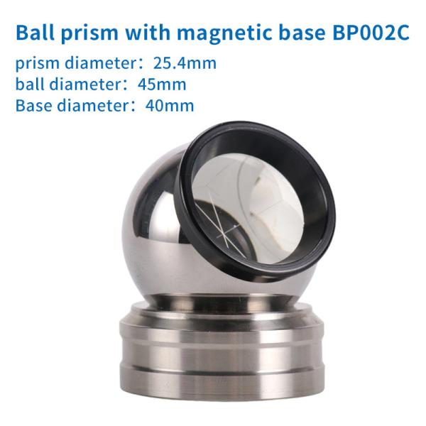 Total Station Spherical Sphere Prism Glass Magnetic Base Total Station Ball Prism Land Surveying Equipment