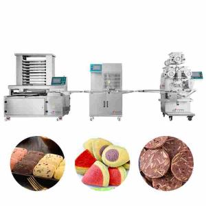 Sliced Cookies Encrusting Machinery 100g Biscuit Manufacturing Machine