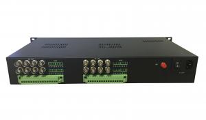 China 16-ch broadcast  HD-SDI  to fiber converter with optional external data, audio and ethernet on sale