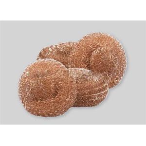 Buy cheap Soft Safety Knitted Copper Cleaning Mesh 6mm-40mm Thickness High Temperature Resistance from wholesalers