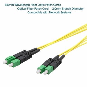 Buy cheap 850nm Wavelength Fiber Optic Patch Cords Optical Fiber Patch Cord 2.0mm Branch Diameter Compatible with Network Systems from wholesalers