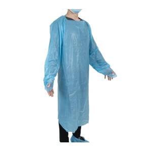 Buy cheap Plastic Customized Professional Disposable Thumb Loop CPE Gown With Sleeves from wholesalers