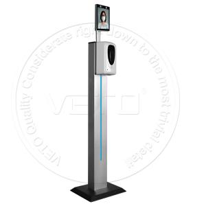 Buy cheap Non-contact face recognition temperature detector with auto hand sanitizer product