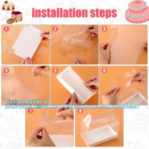 Clear Gable Bakery Gift Boxes With Cardboard, Clear Gable Boxes With Cardboard,