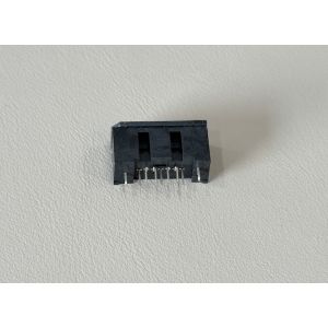 1.27mm PCB male header connector, 7 pin right-angle gold-plated double row