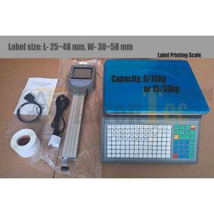 Electronic Digital Weighing Scale With Label Printing, LCD Display Label