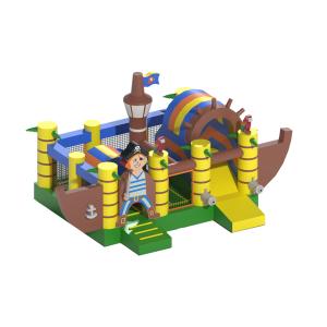 Buy cheap Pirate Ship Theme Park Commercial Inflatable Kids Bounce House from wholesalers