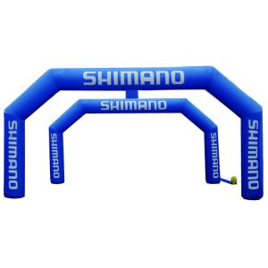 Buy cheap 10m simple halloween advertising inflatables marathon race inflatable rainbow event entrance maze arches from wholesalers