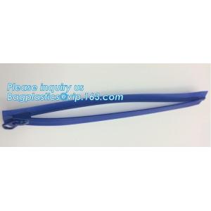 Buy cheap Waterproof heat seal apparel packaging seal with slider zip, pvc zipper lock slider/Resealable PVC Slider Zip seal zip from wholesalers