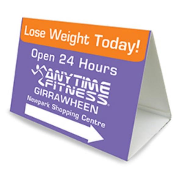 Buy cheap Waterproof Triangle Corflute Signs Full Color Coroplast Signs Purple from wholesalers