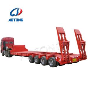 Buy cheap Semi-Trailer 150ton Heavy Duty 4 Line 8 Axle Low Bed Trailer with 32 Tyres and Gooseneck from wholesalers