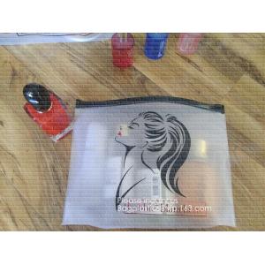 Buy cheap Biodegradable frosted eva plastic pvc zip lock cosmetics bag, frosted cosmetics bag,pvc zipper bag,custom eva bag from wholesalers